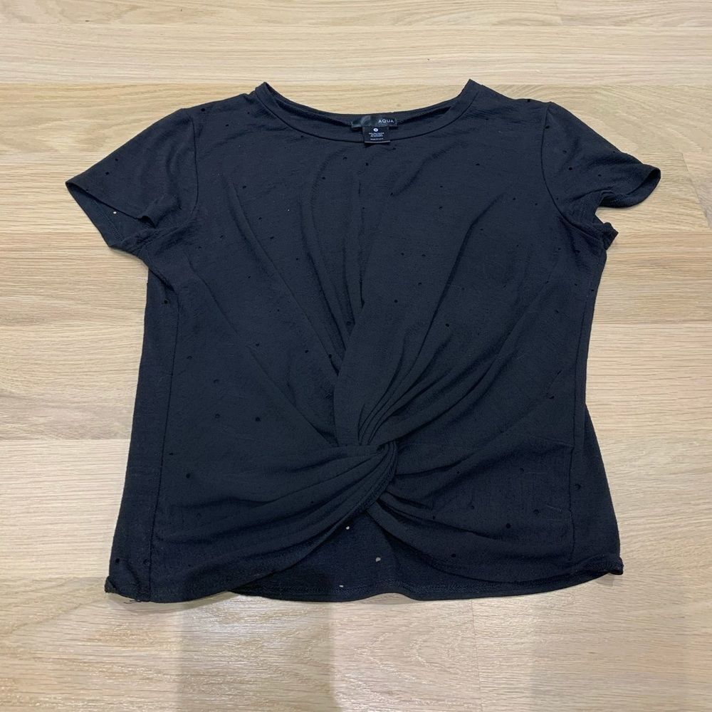 Black Crop Tee  